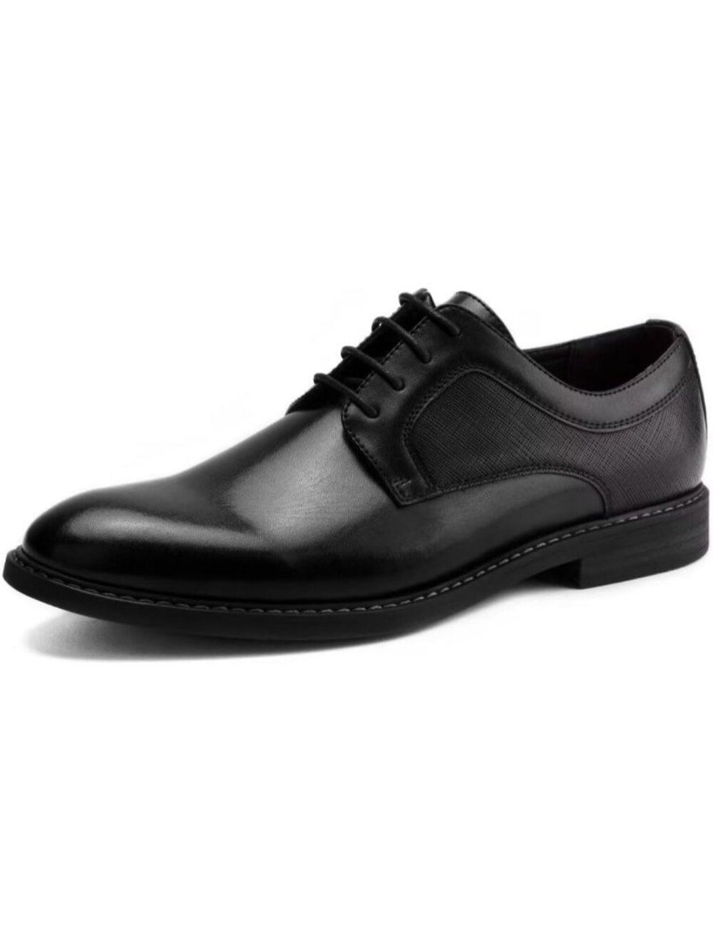 Men's Black 2 Oxford Business Formal Dress Rubber Casual Important Leather Shoes